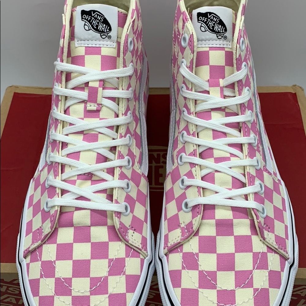 VANS Sk-8-Hi Tapered CHECKERBOARD Fchsapktrwt men’ - Picture 7 of 16